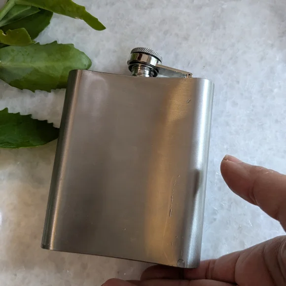 J. Crew Stainless Steel Flask Purple Plaid Cover - Picture 7 of 9